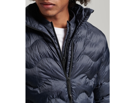 Abrigo para Hombre SUPERDRY (L - Azul)