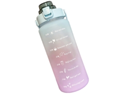 Botella Deportiva De 2000 Ml Con Temporizador, Botella Graduada Con Tapa Flip Rosewell