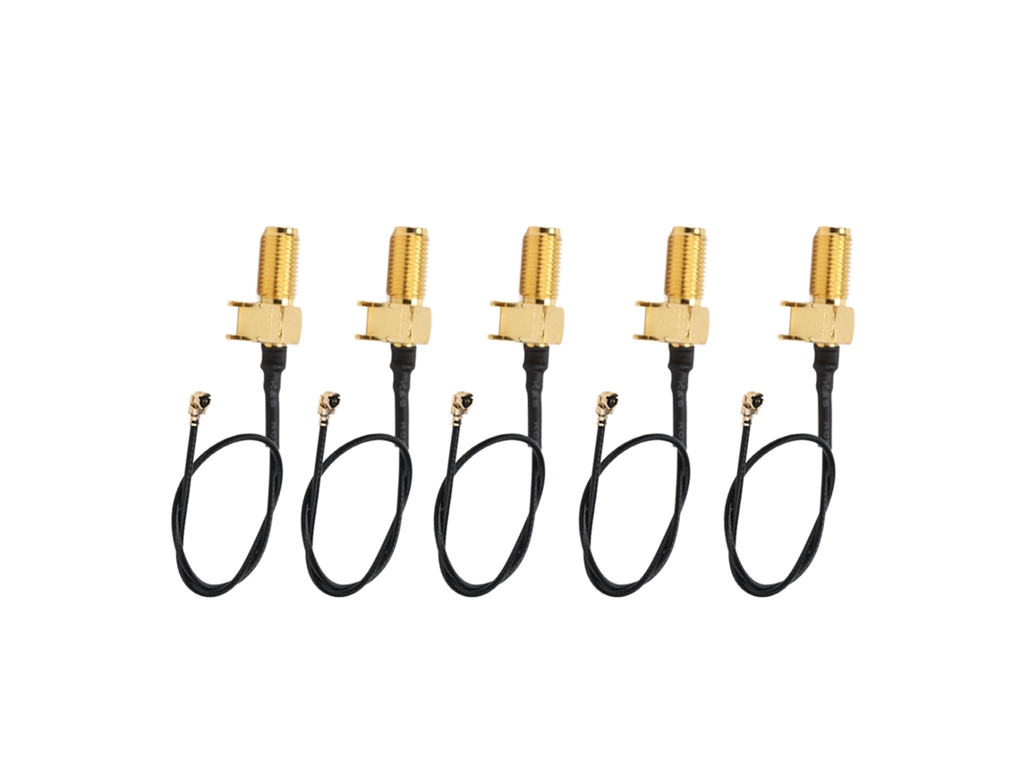 Cable De Extensión Rf De 5 Piezas Y 50 Ohmios Con Conexión Acodada Sma Para Antena De Radio Gps Wifi