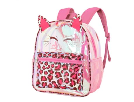 Oh My Pop! Feline Mochila Laser Pequeña, Rosa