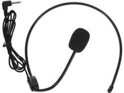 Auriculares Con Cable, 4 Micrófonos, Amplificador De 3,5 Mm, Plástico Negro.