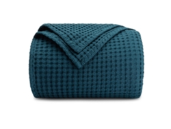 Manta Bebé Waffle Eifson Algodón Multiusos 100x100cm (verde Oscuro)