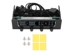 Controlador De Ventiladores De Pc Con Velocidad Ajustable, Pantalla Lcd Y Control De Temperatura Para Refrigeración De Pc