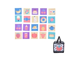 Tarjetas Suaves Para Comida De Bebé Para La Educación Temprana, Lavables Con Bolsa De Almacenamiento.