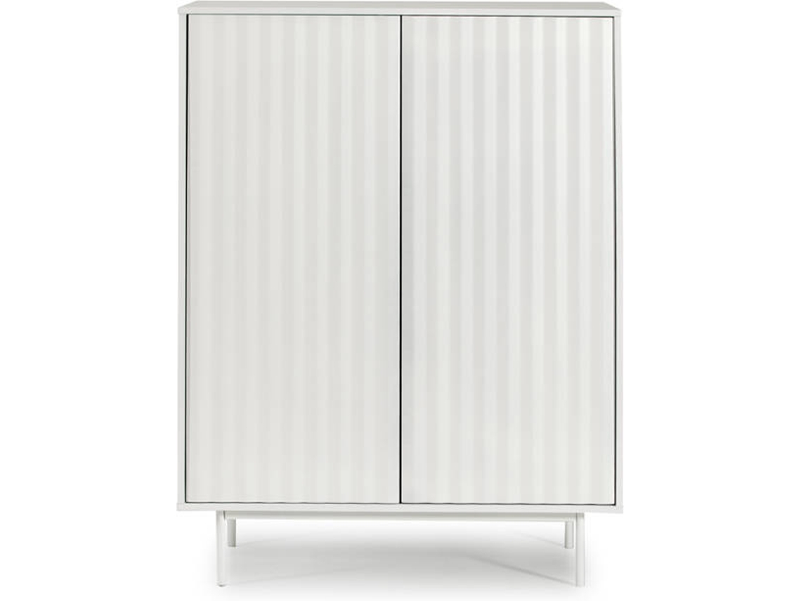 Aparador BAZAR MONDIALE Sierra (Blanco - MDF - 97x45x130 cm)