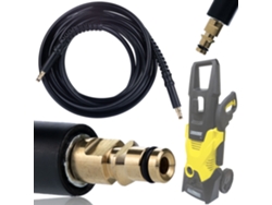 Manguera de alta presión de 15 m con sistema Click-click – Nylon resistente | 18 bar | Compatible con hidrolimpiadoras Kärcher K2-K7