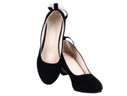 2026-zapatos De Tacón Alto Para Mujer Con Punta Cerrada Y Correa De Tobillo, Zapatos De Oficina Y Bodas Talla 38 Negro