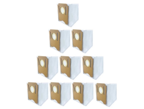 Saco de pó 10 peças para midea s8 s8 + coleta de pó automática e máquina