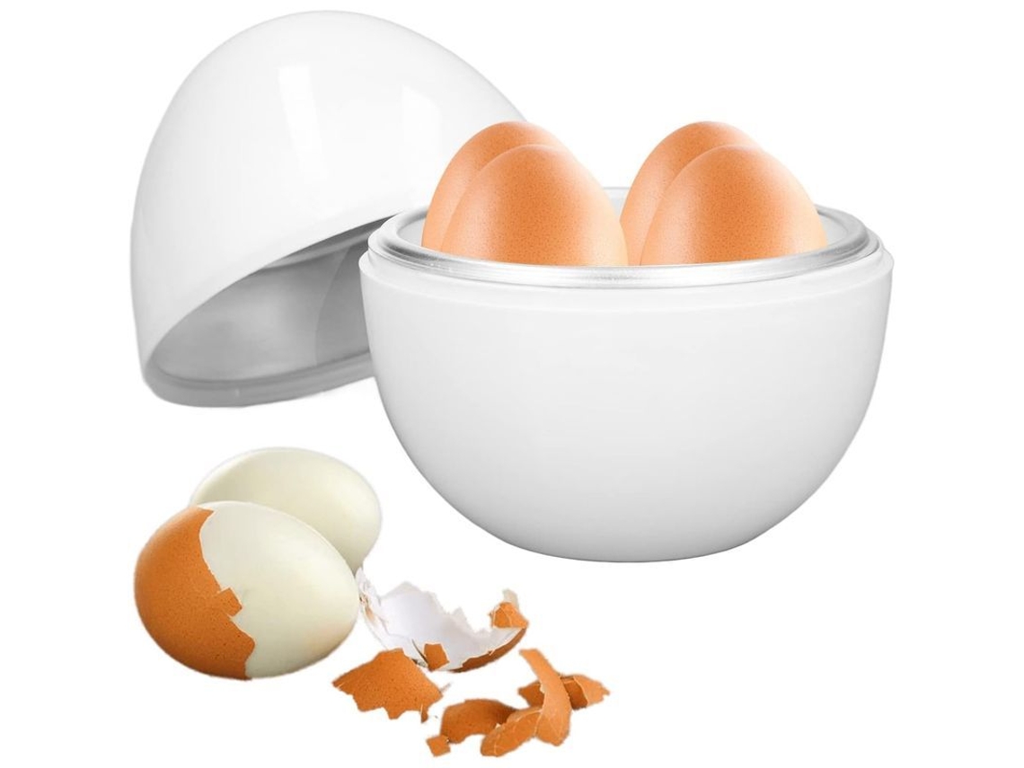 Cocedor De Huevos Con Capacidad Para 4 Huevos, Diseño Compacto, Material Pp Apto Para Microondas, Para Uso Doméstico.