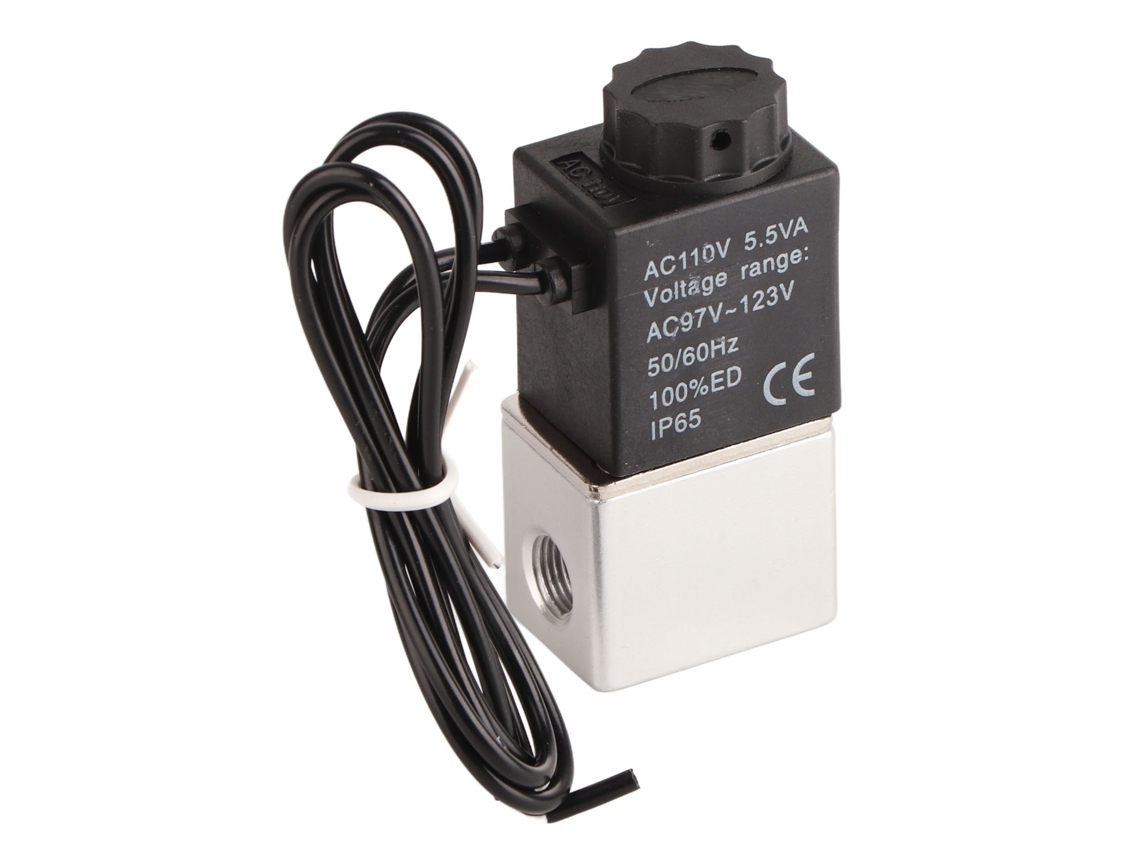 Válvula Solenoide 2 Vías 2 Posiciones Normally Open Estable 2v025-06, Para Aire, Eléctrica, Sin Aceite, Silenciosa