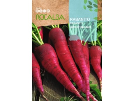 ROCALBA Rabanete Longo de Maiorca 10G Pacote 5 Envelopes