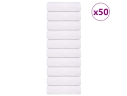 Toallas De Jabón 50 Uds Blanco 30x30 Cm 360 Gsm 100 Algodón Wsd104914