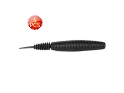 Heng Jia 5 Piezas Señuelo De Pupa Biónica De Plástico Suave 7g/9.8cm Para Peces Accesorio De Artillería De Pesca Negro