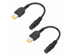 Cabo Conversor De Energia 5.5x2.5mm Fêmea Para Quadrado Com Pino Para Lenovo Thinkpad X1 Carbon Yoga 13