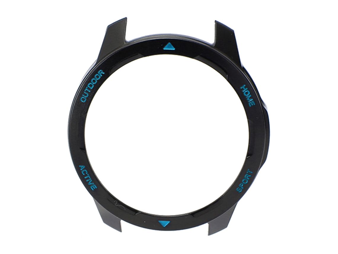 Funda protectora de TPU resistente a los arañazos para Mi Watch Color 2 en azul y negro.