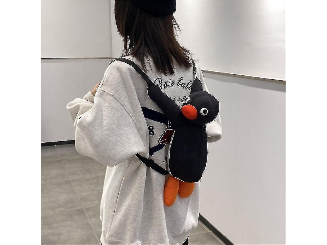 Mochila De Peluche De Pingüino De Dibujos Animados, Juguete Suave, Regalo De Navidad O Cumpleaños Para Niñas.