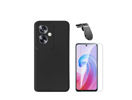 Funda Cleargorilasglass Proteção Traseira para Oppo Oppo A79 5G GIFT4ME Negro