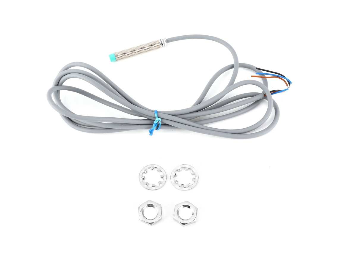 Sensor de proximidad Berm de 3 hilos con controlador de cabezal cilíndrico, 10-30 V CC, BEM08-02-PK