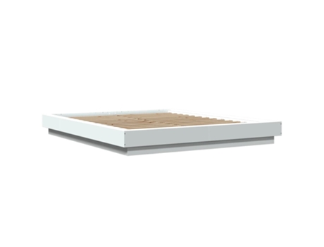 VIDAXL Cama con Luces Led Madera Blanco (212x1705x23cm)