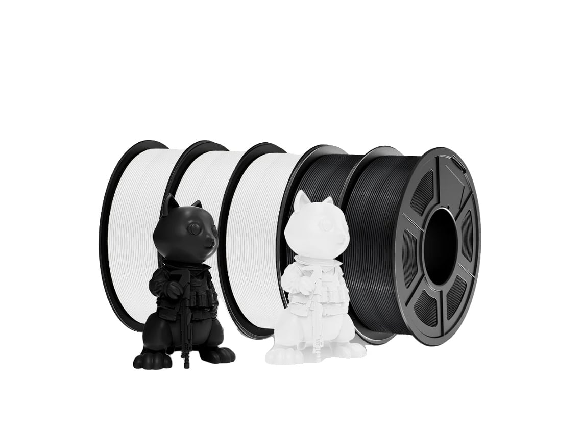 Filamento para impresora 3D, ABS duradero, alta precisión, ABS 2bk 3wt OEM