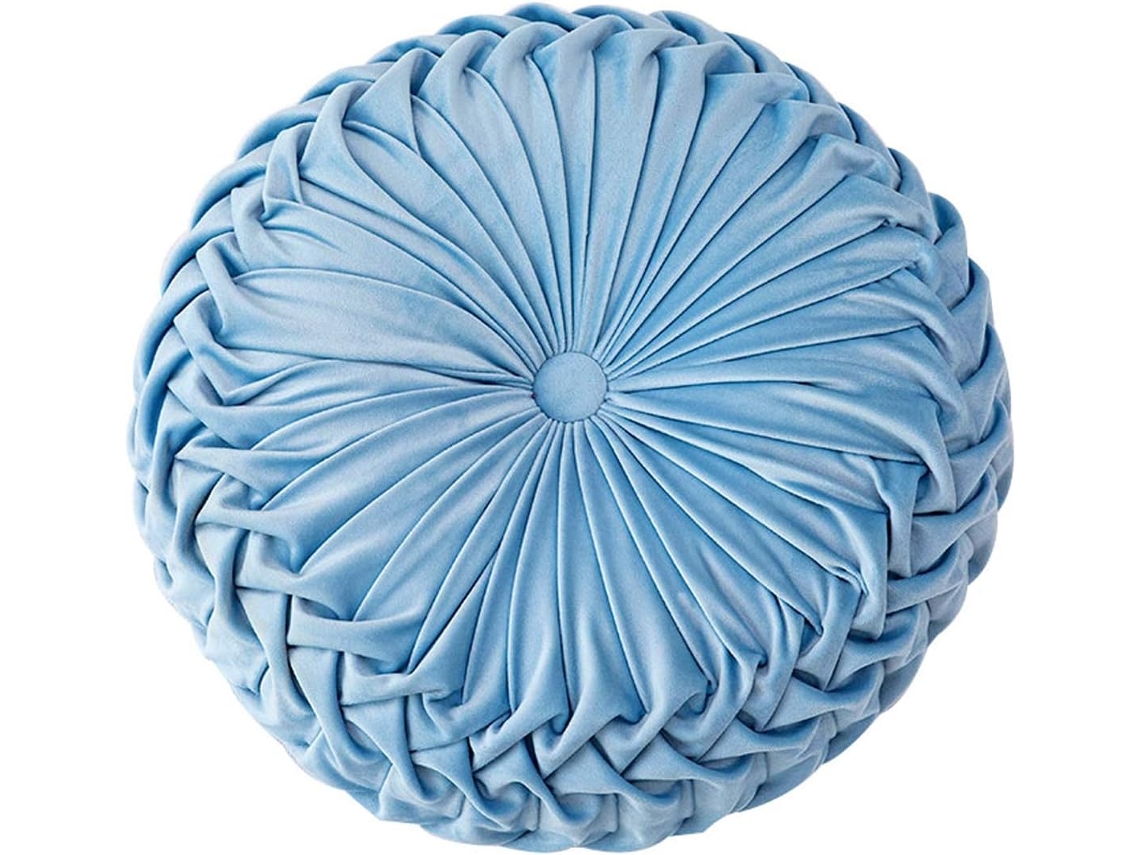 Cojín Redondo Calabaza - Terciopelo 3d 38cm