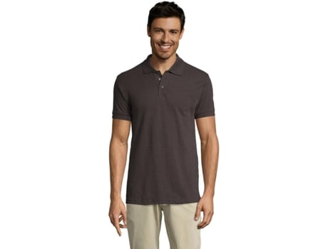 Polo de Hombre SOLS Prime Oscuro Gris (S)