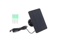 Panel Solar Cargador 4w Micro Usb Para Cámara De Seguridad Exterior Y Electrodomésticos