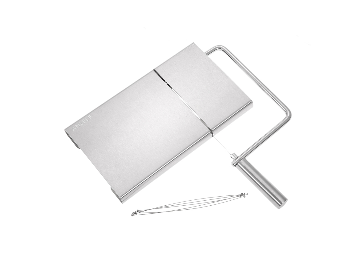 Cortador De Queso Y Mantequilla De Acero Inoxidable 430 Con Alambre Resistente Para Pasteles Y Alimentos En La Cocina.