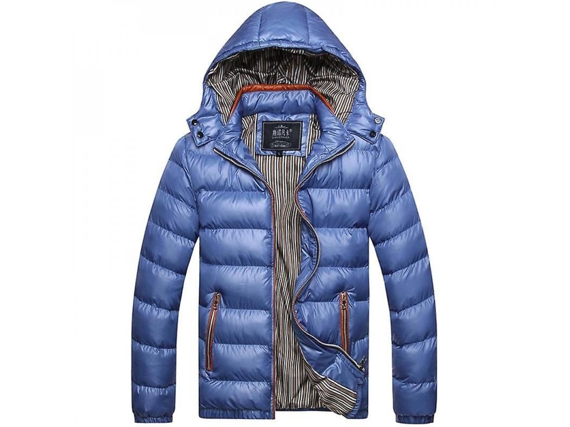Chaqueta De Invierno Para Hombre Con Capucha, Acolchada, Con Cremallera, Manga Larga E Impermeable Para Esquí Y Actividades Al Aire Libre (esr)