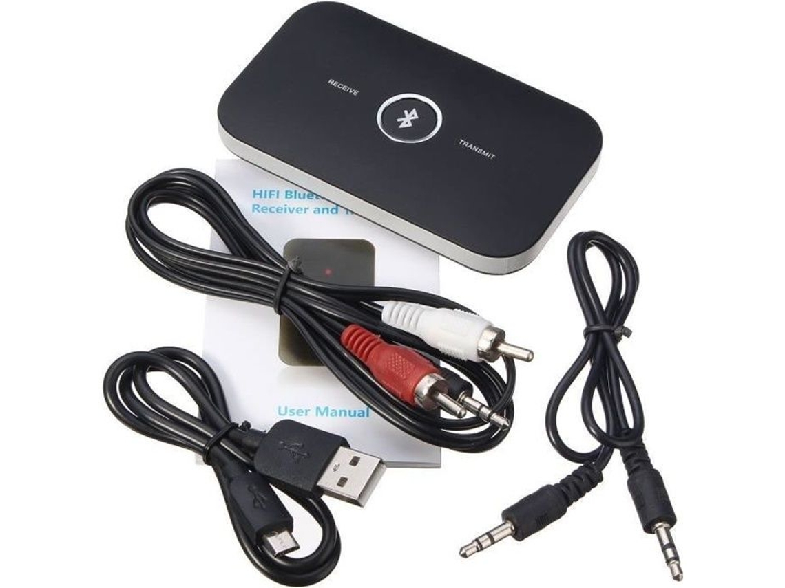 Hifi inalámbrico Bluetooth 2 en 1 transmisor de audio receptor 3 5 mm Rca adaptador de música