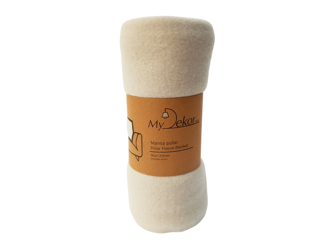 Manta Polar 90x120 Cm 180 G/m2 Beige Claro