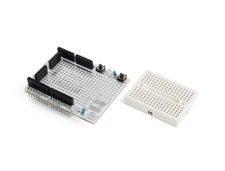 Placa de creación de prototipos Protoshield con mini placa de pruebas para Arduino Uno VELLEMAN