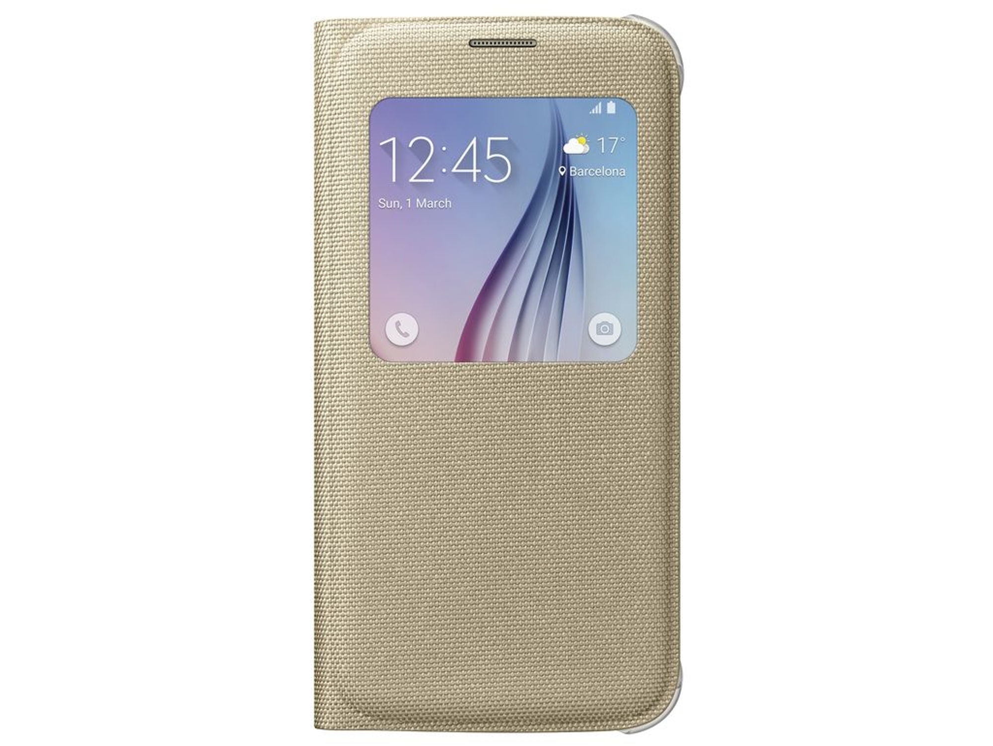Funda SAMSUNG Galaxy S6 S View Dorado