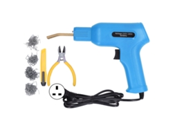 Máquina De Reparación De Plástico Automotriz Hot Stapler 50w Kit Para Parachoques Coche Con 4 Tipo Clavos Uk 220-240v Azul