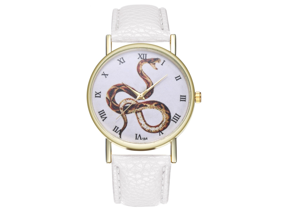 Reloj De Pulsera Zhoulianfa Quartz Con Correa Unisex De Piel Sintética Blanca.