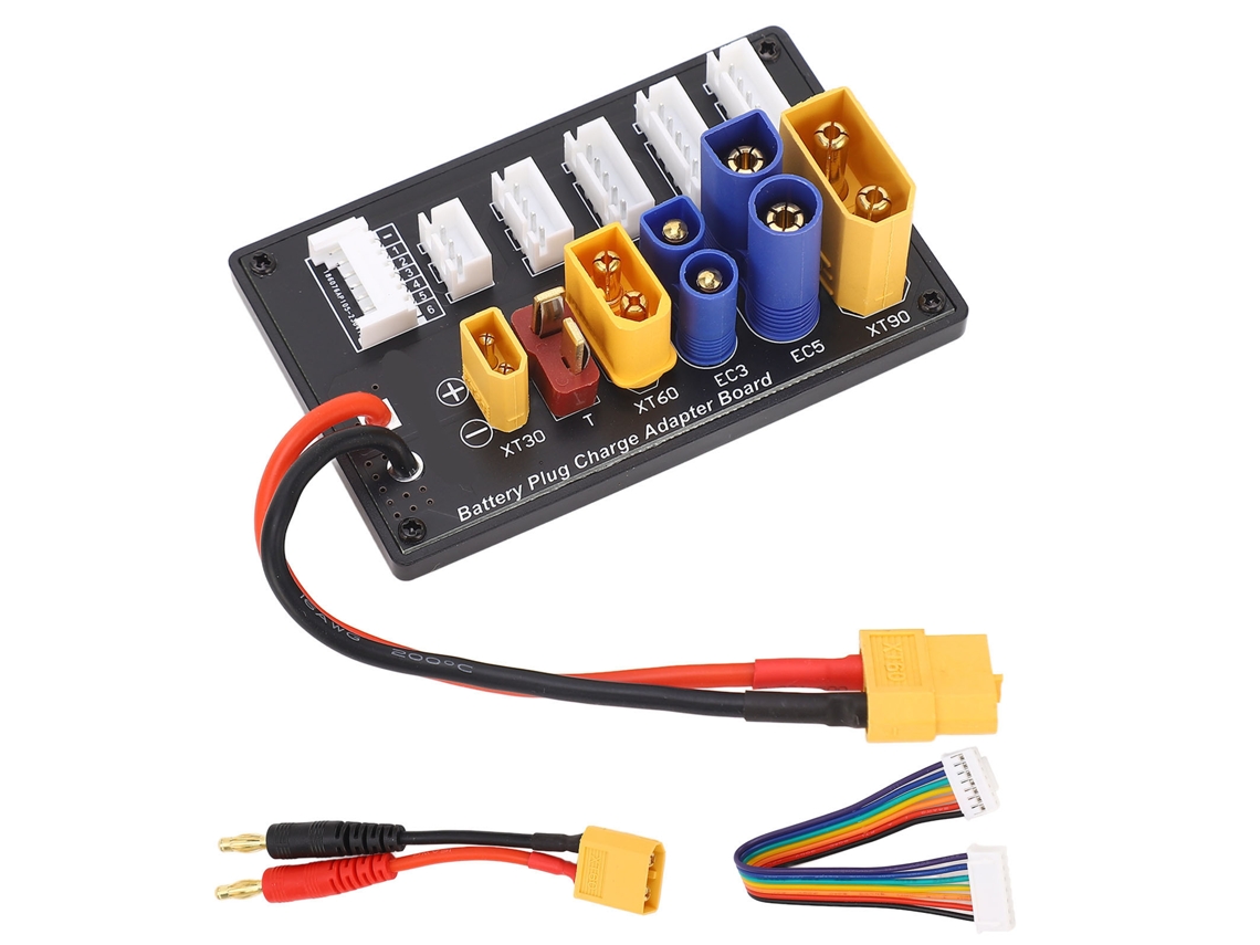 Placa De Carga Paralela Con Interfaces Xt90, Xt30, Ec3, Ec5 Y Xt60 Para Baterías 6s.