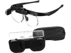 Lupa Con Luz Led Recargable Por Usb, Aumento Ajustable Y Lentes Gruesas.
