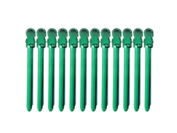 Pinza De Pelo En Acero Inoxidable Pico De Pato Para Peinados Y Estilismo De Cabello Verde