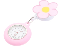 Reloj Bolsillo Enfermeras Fácil Lavar Estampado Dibujos Animados Material Sintético Ideal Médicos Rosa Clip