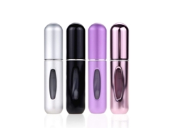 Mini Nebulizador De Perfume Portátil Recargable, Paquete De 4 Unidades De 5 Ml, A Prueba De Fugas.
