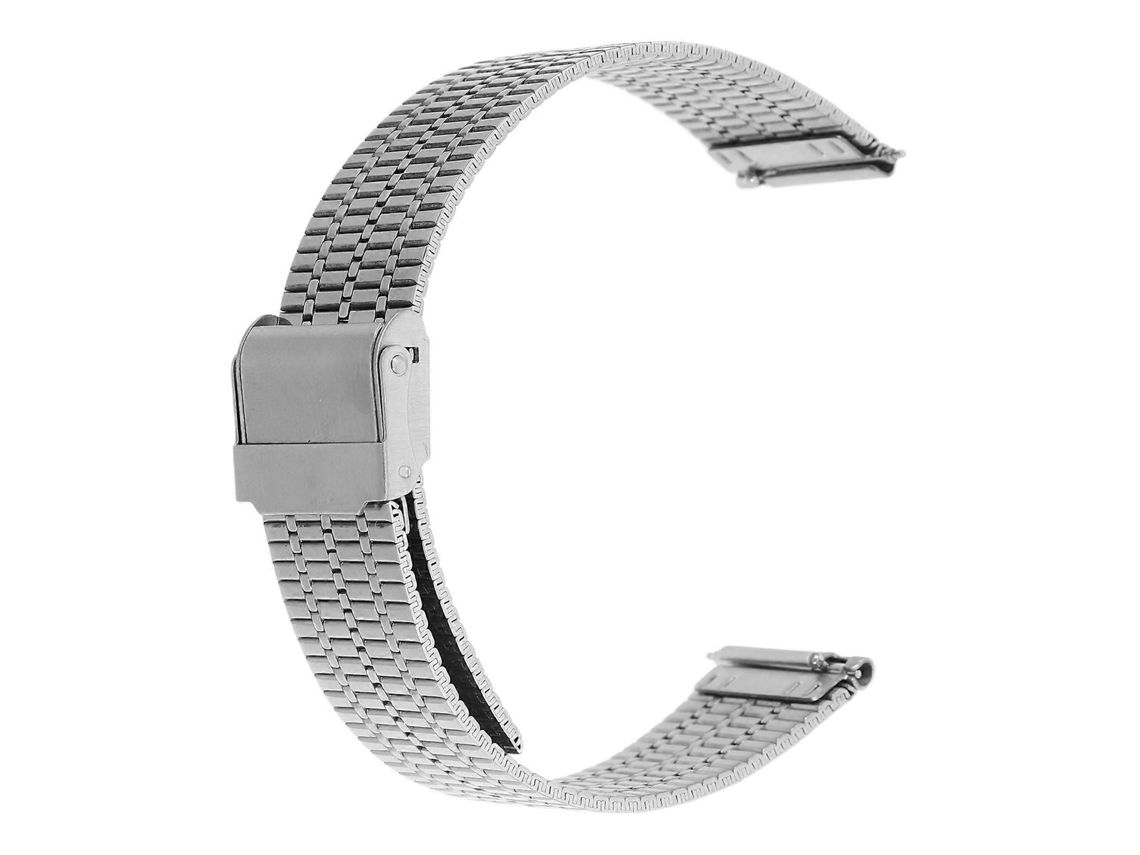 Pulsera metálica para reloj inteligente, duradera y profesional, en color plata. GOKOCO