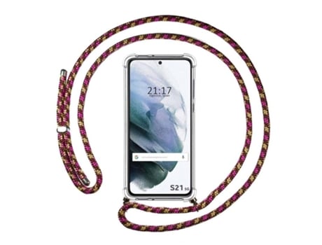 Carcasa Samsung Galaxy S21 5G TUMUNDOSMARTPHONE Colgante Rosa