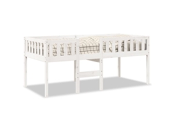 Cama Infantil Sin Colchón 90x190 cm Pino Macizo Blanco Dkd Home Decor