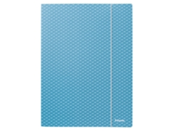 Cubiertas con Elástico ESSELTE 3 Solapas ColourBreeze A4 Cartulina Azul