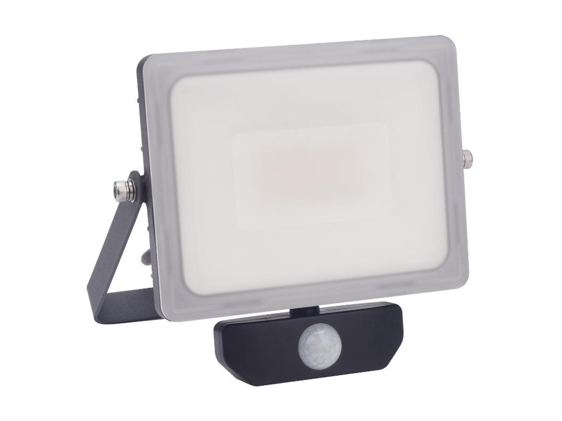 Foco led plano 30 watt. luz blanca 4000 k ip 65 2400 lumenes con sensor de presencia