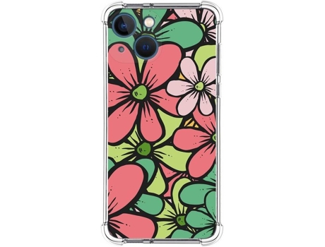 Carcasa iPhone 13 Mini (5.4) TUMUNDOSMARTPHONE Dibujos Antigolpes Flores 02 Multicolor