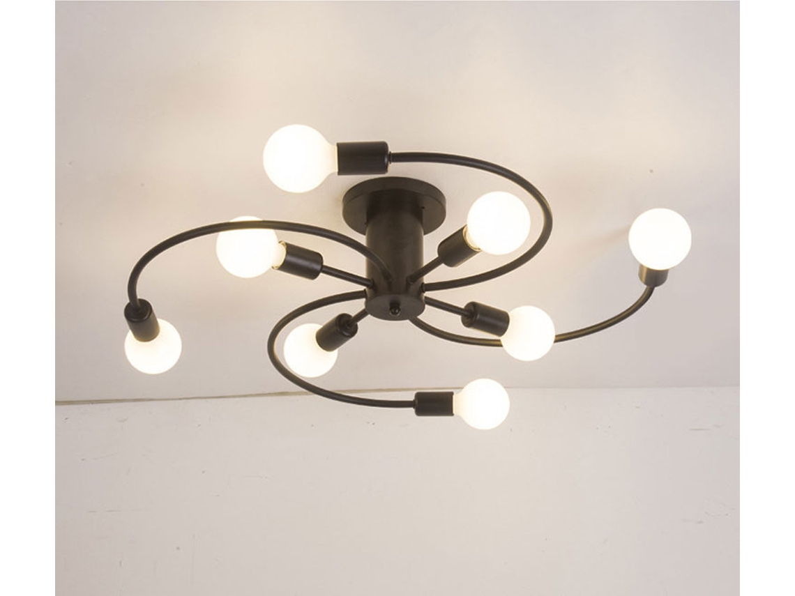 Lámpara de techo SZSMART XZ8 LED E27 56W - Negro