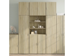 Aparador Alto | Mueble De Comedor | Buffet Alto Madera De Ingeniería Roble Sonoma 80x42,5x249 Cm Wsd73063
