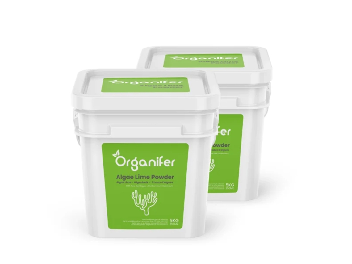 Polvo de Cal de Algas - Puro Lithothamnium Calcareum (10 kg para 500 m2) - Organifer