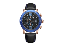 Relógio De Pulso Masculino Zhoulianfa Analógico De Quartzo Com Pulseira De Couro Café À Prova D'água